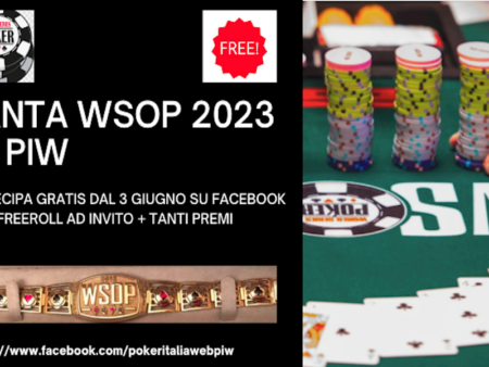 Partecipa GRATIS al FANTA WSOP 2023 by PIW. In palio premi e freeroll con più di €500 in bonus