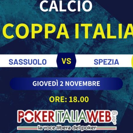Pronostici Coppa Italia: Sassuolo-Spezia, quote scommesse e risultato esatto finale