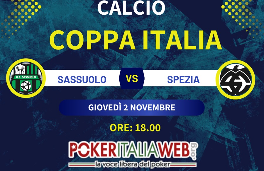Pronostico Sassuolo-Spezia di Coppa Italia