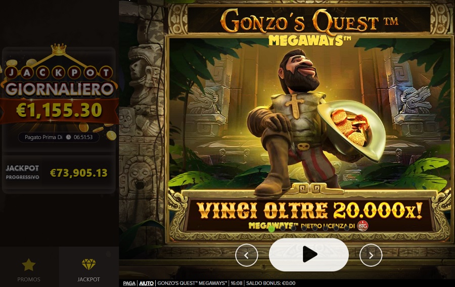 Slot Machine Online con Jackpot Progressivo