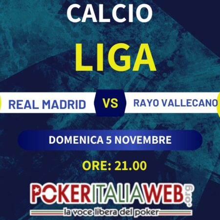 Pronostico Real Madrid-Rayo Vallecano, risultato esatto e quote scommesse