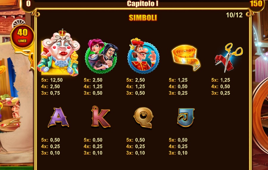 Simboli in Diamond Tales: The Emperor’s New Clothes Online