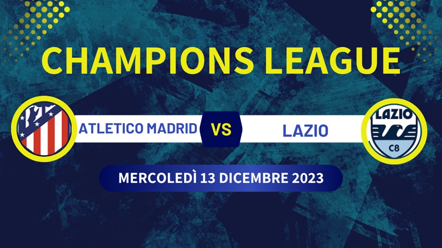 Pronostico Atletico Madrid-Lazio di Champions League