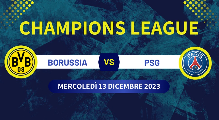 Pronostico Borussia Dortmund-PSG di Champions League