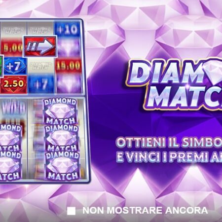 Diamond Match slot machine: scopri il fantastico mondo fatto di diamanti!