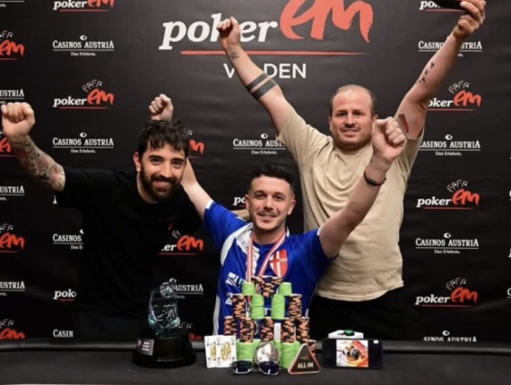 Poker Live: Luca Stevanato vince l’EM Poker Velden per 119K di premio. Numeri da record per EPM al King’s